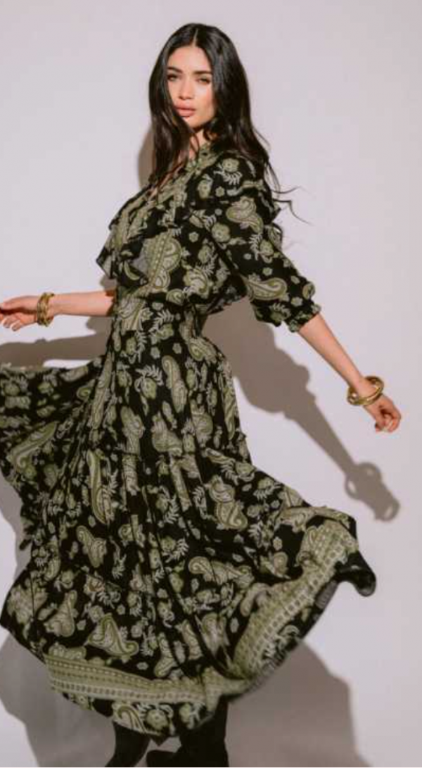 Falda cashmire green - Imagen 2