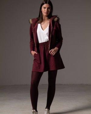 Falda Burgundy