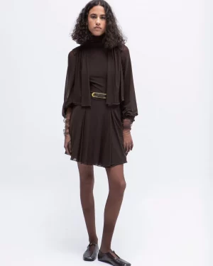 Vestido Tul brown