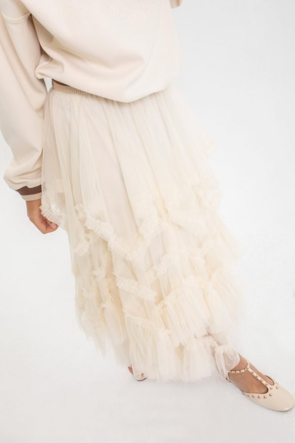 Falda tul beige - Imagen 2