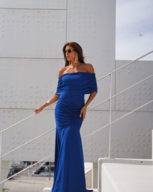 Vestido Goya azulon