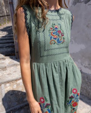 Vestido Persimon verde