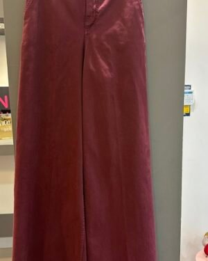 Pantalón palazzo burdeos