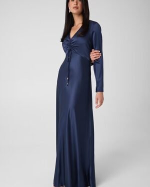 Vestido petróleo